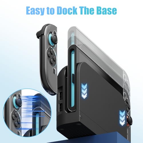 Yuio Clear Dockable Protective Case for Nintendo Switch 2 (2025), Shockproof PC Shell, Light Hard Cover Case for Console & Joy-Cons,Slim Carrying Protective Back Shell with Split Design, Anti-Scratch - Image 3