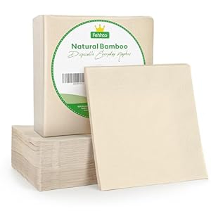 Disposable Napkins – 100 Count Napkins – 13″x13″, 2-Ply Dinner Napkins – Soft, Absorbent for Kitchen, Party-Brown