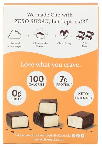 Clio 0854021008428 Zero Sugar Vanilla Yogurt Bars 4 Count thumb #1