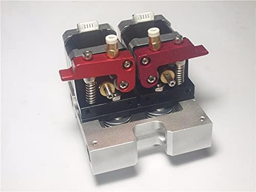 Lysee 3D Printer Parts & Accessories - Reprap Replicator 3D Printer Metal Dual Direct extruder kit 1.75 mm Filament with 17 Stepper Motor Dual extruder Carriage