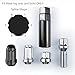 WHEEL CONNECT Lug Nuts Key for 6 Spline Drive Lug Nuts and Bolts with Shank Diameter 17.3mm. Spline Socket, Black Finish, Heavy Version.
