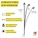 horizont strongLine Hühnerzaun mit Strom, 25m 110cm hoch - 9 Fiberglaspfähle mit Doppelspitze - Geflügelnetz, mobiler Geflügelzaun, Gartenzaun, mobiler Zaun