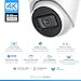 Amcrest UltraHD 4K (8MP) Outdoor Security IP Turret PoE Camera, 3840x2160, 98ft NightVision, 125° FOV, IP67 Weatherproof, MicroSD Recording (256GB), IP8M-T2599EW-AI-V3 (White)