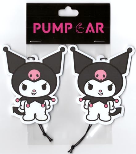 Image of PumpCar 2 pieces cute cat double-sided hanging cartoon cherry-scented funny car air freshener Cool hanging for rearview mirror Car Interior Accessories Gifts