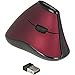 Produktbild Delock Maus ergonomisch vertikal optisch 5-Tasten, 2,4 GHz Wireless, Funk Maus, Kabellos, mit USB-A Adapter; vorbeugend gegen Mausarm / Tennisarm (RSI Syndrom), 12528, schwarz / rot
