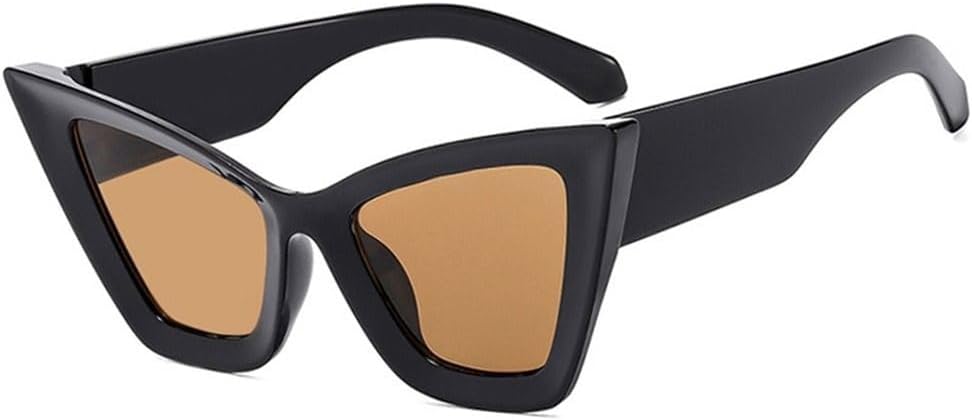 Fashion Oversized Cat Eye Sunglasses UV400 Beach Travel Punk Sun Glasses Black Shades for Women & Men