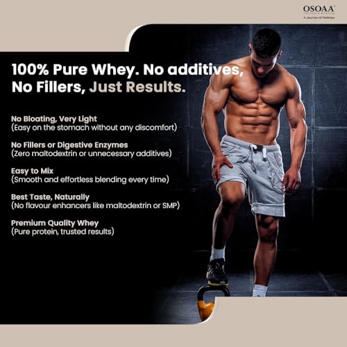 Image of OSOAA Whey Protein Concentrate Powder 1kg, Triple Chocolate | 24.3g Protein Powder for Muscle Support & Recovery | 100% Authentic Protein Supplement Powder & No Adulteration