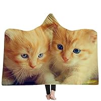 Chickw11 Coperta con Cappuccio 3D Dessert, Morbido Pile