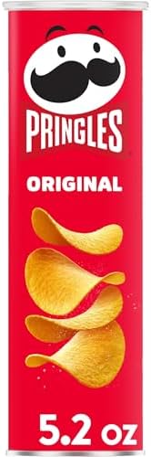 Pringles Potato Crisps Chips, Lunch Snacks, On-The-Go Snacks, Original, 5.2oz Can (1 Can)