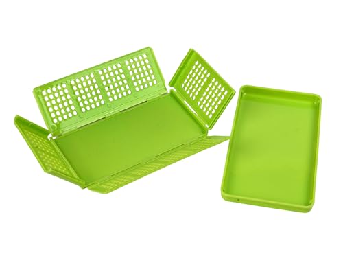 Image of Generic Foldable Plastic Basket, Green - 2 Pack