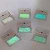 Mil Hill Glow-in-The-Dark Glass Seed Bead, 6 Packs (2.85 Grams) Assorted Colors. Plus Decorative 'Needleworker' Sticker #1