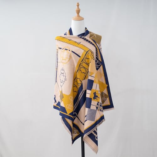 Women’s Soft Silky Pashmina Shawl Wrap – Paisley & Floral Scarf with Fringe, Warm Winter Wrap for Wedding & Travel