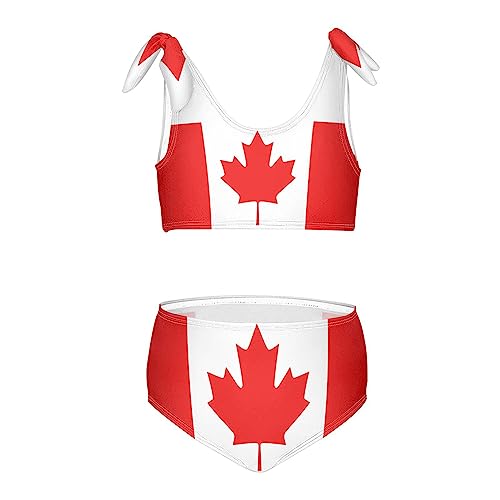 Canada Flag Icon Patriotic Girls Bikini Sets 2 Piece Swimsuits Bathing Suit Swimwear