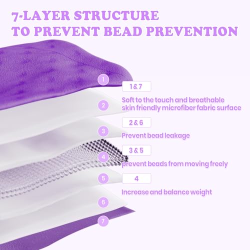 Couverture lestée violette de 0,9 kg pour une relaxation ciblée - 3