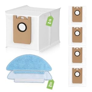 For Tikom Laresar L6 Nex Accessories with 4 Dust Bags, 2 Mop Vacuum Cleaner Replacement Parts
