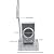 Retekess JT-5008 Window Speaker System Window Intercom System for Bank Counter Post Office Bus station and Hospital Bus Station 3W Output Aluminum Alloy Volume Adjustment (Silver, 3 Pack)