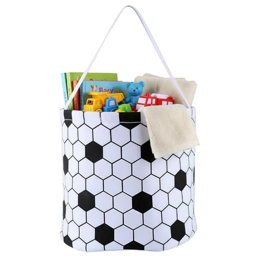 Image of XinblueCo Baseball Basket Easter Baskets for Canvas Easter Egg Hunt Baskets