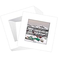 12x12 Picture Mats: Photo mats size 12x12 inch with opening size 7.5x7.5 inches for 8x8 inches pictures Acid Free: Long life, long-term decorate your frame and picture, can keep your precious memories fresh as the day you take it Bevel Cut: White cor...