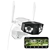 REOLINK 16MP WiFi Security Camera Outdoor, 180Â° Ultra-Wide Angle, Duo 3 WiFi, 2.4/5GHz Wi-Fi 6, Smart Detection, Color Night Vision, Two-Way Talk, IP67, Up to 512GB Storage, Plug-in Power (12V/2A)