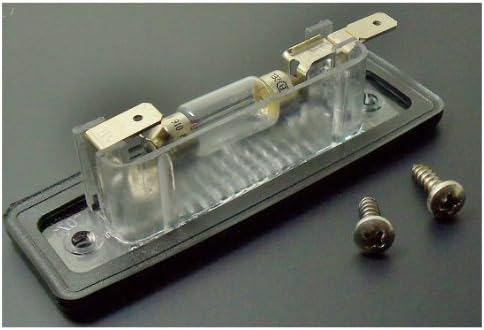 2 Genuine BMW License Plate Lights with 2 Bulbs & 4 Screws E23 E24 E26 E30 E32