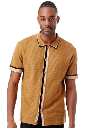 Men's Short Sleeve Knit Sports Shirt - Modern Polo Vintage
