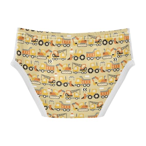 Boys' Exclusive Briefs Toddler Underwear 95% Combed Cotton Boxerbriefs 2T Construction Vehicle Pattern Cars 242