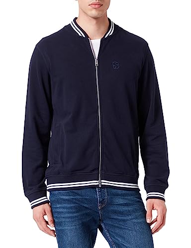 s.Oliver Men's Sweatshirt Jacke Langarm, Blue, XXL