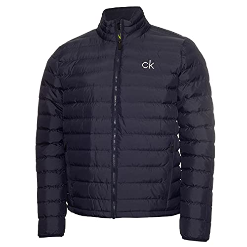 Calvin Klein Hombre Acolchado Ripstop Chaqueta Estirable   Armada   XXL