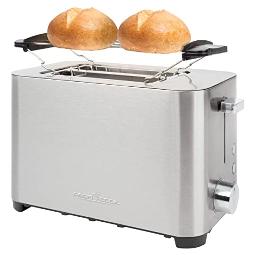 ProfiCook Tostapane, Tostapane 2 Fette, Scongelamento, Riscaldamento/Arresto Rapido, Tostapane Con Panino, Tostapane In Acciaio Inox, PC-Ta 1251 - 9
