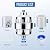 FERSTALO Shower Filter Head for Hard Water, 20-Stage Filtered Shower Head with Impeller, High Output Shower Water Filter with VC VE for Bathroom Kitchen, Improves Your Skin, Hair & Nails
