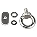 iweener Stainless Steel Kayak Track Mount Tie Down Eyelet Rail for Kayak Canoe Boat Bungee Cord or Ropes 6 Packs