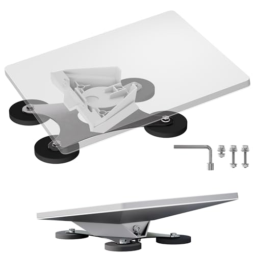 EAZUSE 2025 Starlink Mini Car Magnetic Mount, Starlink Mini Magnetic Roof Mount for Truck, Boat, Car Roof, RV Mounting Kit Sleek and Campact Stainless Steel Base