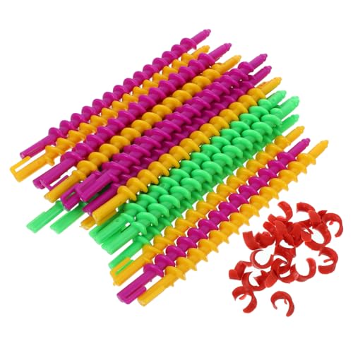 SHERCHPRY 20PCS Spiral Hair Curlers Perm for Retro Curls Lightweight Hair Styling Kit for Home Travel present for Women Random Color