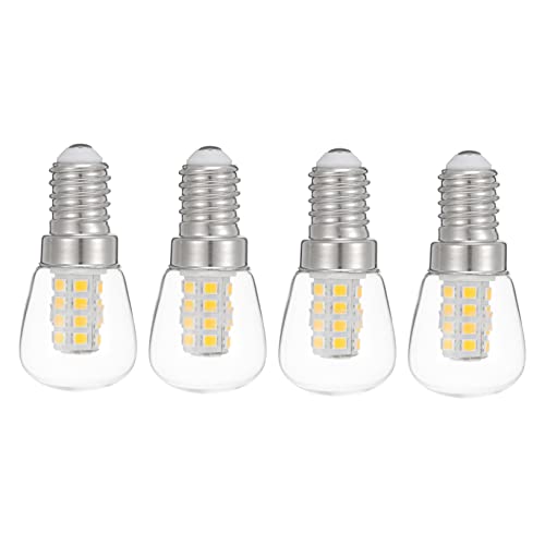 SOPOTUTU 4 pezzi Lampadine LED Frigorifero da Energetico Luce Bianca Resistente in Ceramica per Cucina e