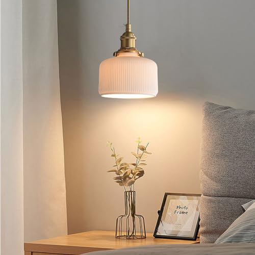 Suspension céramique EKSED avec douille E27 dorée style haut de gamme - 2