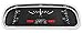 DAKOTA DIGITAL 60-63 Ford Falcon Analog Dash Gauges Black Alloy Red VHX-60F-FAL-K-R