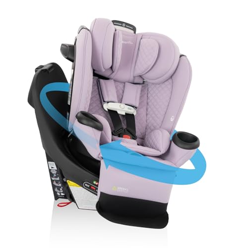 Image of Evenflo Revolve360 Extend All-in-One Rotating Car Seat with Green & Gentle Fabric (Agate)