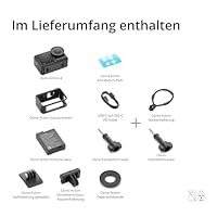 DJI Osmo Action 4 Angel-Combo – wasserdichte Action-Kamera mit 4K/120fps und 155°-Ultraweitwinkel-Sichtfeld, hält 2,5 Stunden lang, 10-Bit D-Log M, Nackenhalterung für Videos aus der Ich-Perspektive – Ansicht 6