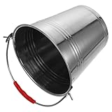 Housoutil Cubo para Carbón de Barbacoa de Hierro 23X18X15 CM Cubo para Cenizas Resistente para Uso Interior y Exterior Accesorio para Fuego Abierto y Chimenea