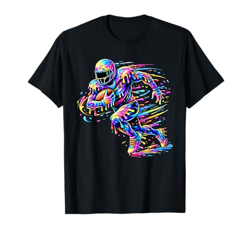 Football Drip for Lineman Quarterback Player Ice Cream T-Shirt