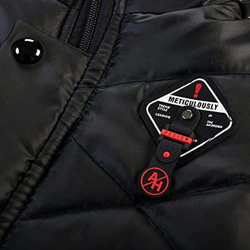 BILIKEYU Hooded Children Fashion Clothes Winter Jacket Jacket Boy Coat Coat Warm Kids Boys Coat&jacket Soft (Black, 8-12 Months)3