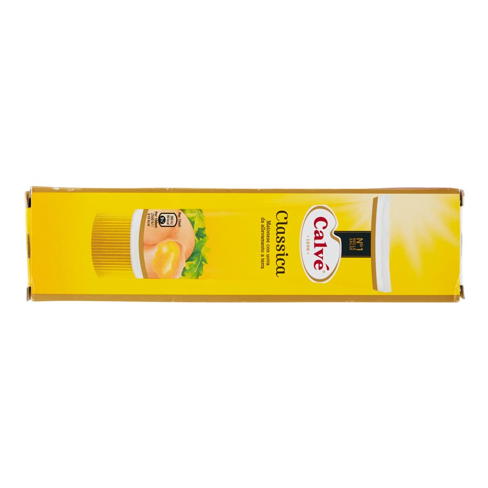 Calvé Maionese classica cremig Mayonnaise Sauce Imbiss Pommes Frites 12 x | Salsa versatile per panini, burger, patatine; milder Geschmack, praktische Tube, facile da dosare, Gesamtnettogewicht 1,8 L