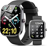 Smartwatch Uomo Donna, 1.96"HD Smartwatch con Effettua/Risposta Chiamate, 112+ Sportive, 24/7 Fitness Tracker con Cardiofrequenzimetro Contapassi Sonno, Impermeabile IP68 Smart Watch per Android iOS