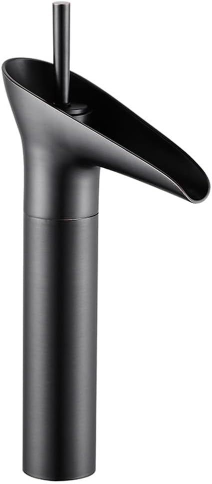 Mitigeur lavabo rétro en laiton doré brossé avec eau chaude et froide