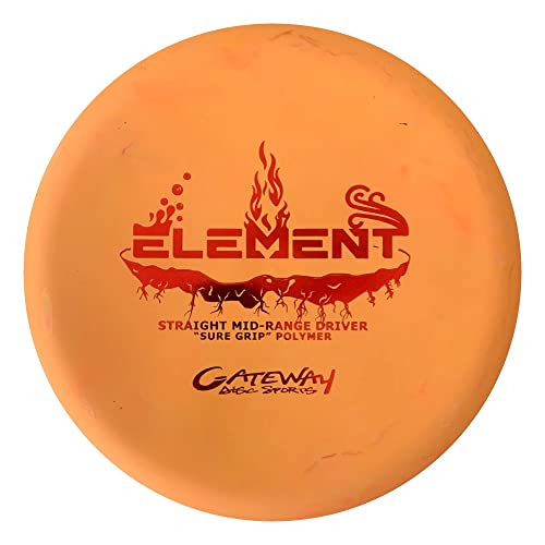 Gateway Disc Sports Sure Grip Element Midrange Golf Disc [Colors Will Vary] - 170-175g