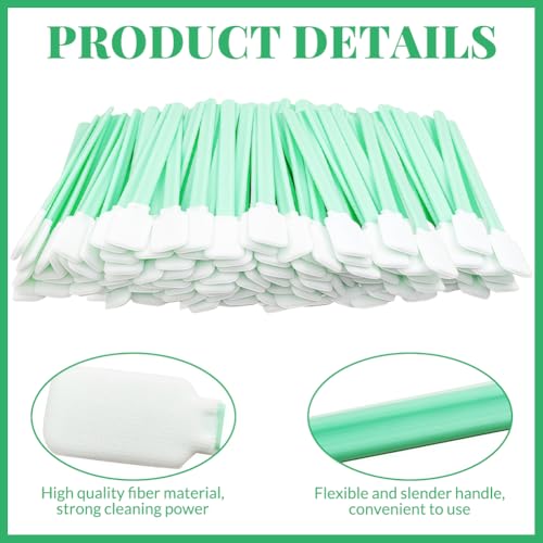 200 Stück Reinigungsstäbchen, Wattestäbchen Lang Reinigungsstäbchen Schaum Reinigung Stäbchen, Wattestäbchen Reinigungstupfer SchaumreinigungsstäBchen für Kamera Linsen Tastatur Reinigung
