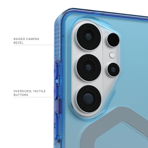Image of Urban Armor Gear UAG Designed for Galaxy S26 Ultra 5G Case, Plyo - Compatible with Magnetic Charging Translucent Rugged Military Drop Tested Protective Cover - Blue Ombre
