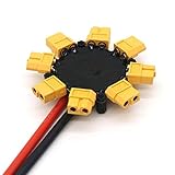 Unterstützung Esc: 4-8 Stk HONG YI-HAT Drone DIY Quadcopter Drone Profi Zubehör Teile Hexacopter Oktokopter Esc Strom 200A XT60 Stecker Verteilungsplatine Drohne Ersatzteile (Color : White)