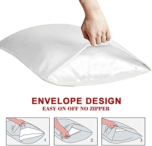 MH Home Pillows 2 Pack, Bounce To Back Hotel Quality Extra Soft Filling Bed Pillows For Side, Stomach And Back Sleeper, Body Pillows - Stripped Pillows (Pack of 2)