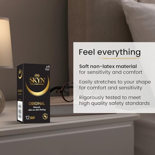 SKYN Non-Latex Lubricated Condoms, 12 Count